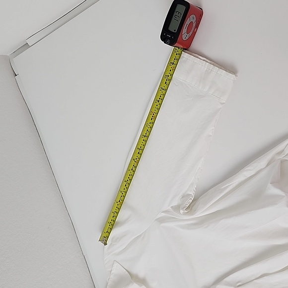 isabel Maternity by Ingrid & Isabel Side Pleated Popover Blouse White - Picture 8 of 14